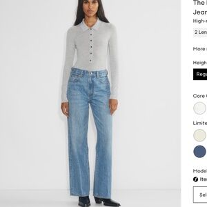 ARITZIA - Denim Forum - The Farrah Hi-Rise Wide Jean 90'S Vintage Blue - 28L